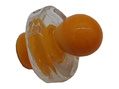 Carb Cap Meepler en Verre Orange