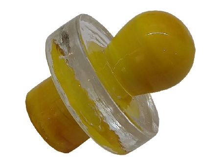 Carb Cap Meepler en Verre Jaune