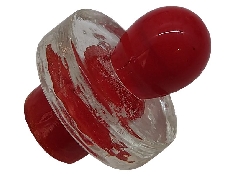 Carb Cap Meepler en Verre Rouge
