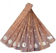 Porte Encens en Bois Simple avec divers motifs