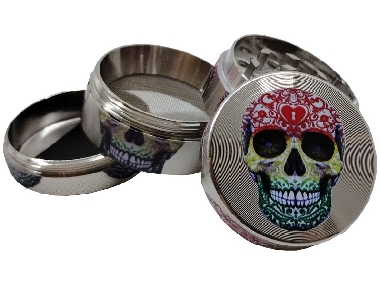 Grinder 4 Parties Champ High Mexican Skull Rasta 40mm