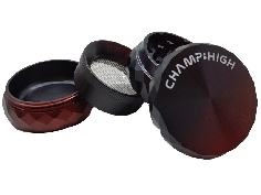 Grinder 4 Parties Champ High Color Duo Rouge Noir 53mm