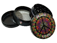 Grinder 4 Parties Champ High Peace and Love Noir 50mm