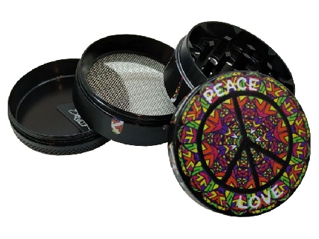 Grinder 4 Parties Champ High Peace and Love Noir 50mm