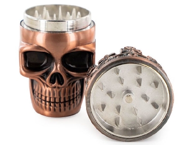 Grinder 3 Parties Champ High Skull King Cuivre 75mm