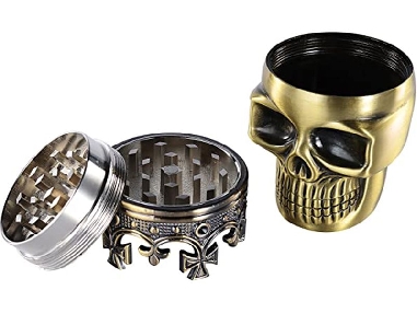Grinder 3 Parties Champ High Skull King Gold 75mm