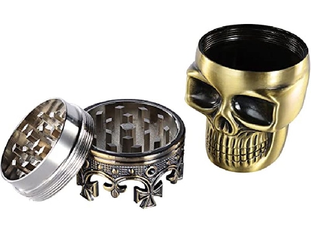 Grinder 3 Parties Champ High Skull King Gold 75mm