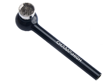 Pipe en Verre Champ High Pool Noire 12cm