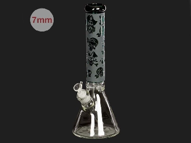 Bong Amsterdam Black Skull Beaker 37cm 