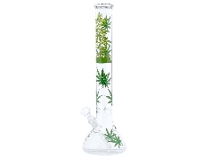 Bong en verre Jhari Green Plant 45cm
