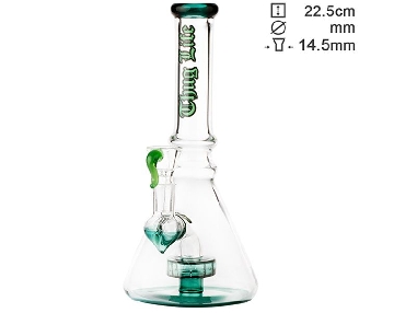 Bong Thug Life Percolator Green 22cm