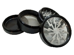 Grinder Amsterdam Lightning Noir Silver 63mm