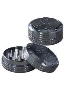 Grinder Black Leaf 2 Parties Deep Engraving Gris 62mm