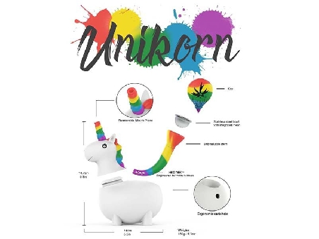 Bong Piecemaker Unicorn Silicone 
