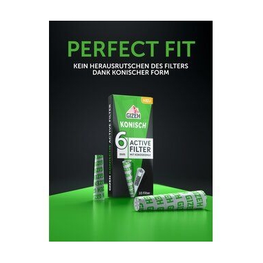 Gizeh Active Filter Conique (10pces)