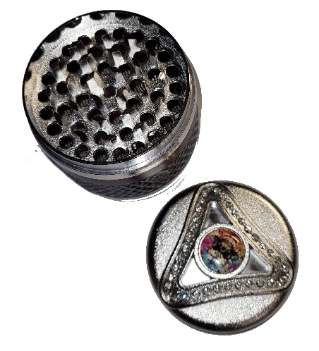 Grinder 4 Parties Métal Silver Red 63mm-0