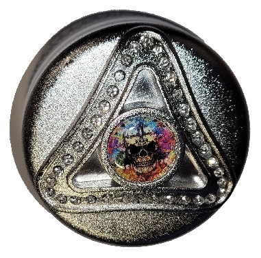 Grinder 4 Parties Métal Silver Red 63mm-1