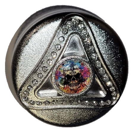 Grinder 4 Parties Métal Silver Red 63mm-1