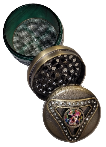 Grinder 4 Parties Métal Copper Green 63mm