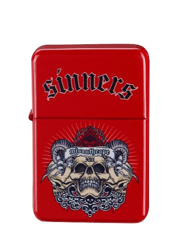 Briquet à Essence Métal Evil Rouge