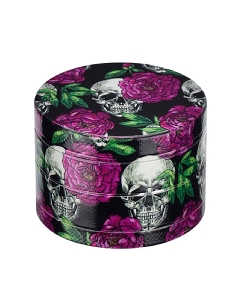 Grinder 4 Parties CH Skull and Roses Violet 50mm