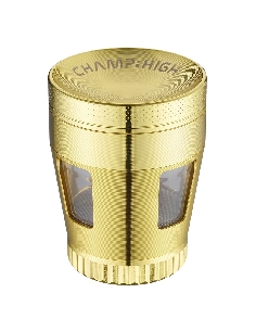Grinder 4 Parties CH Window Curved Gold 50mm