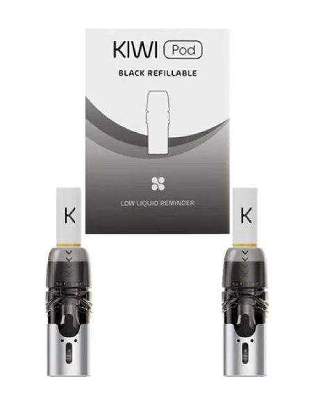 Kiwi Vapor Cartouches Kiwi 2 Soft Black (2pces)