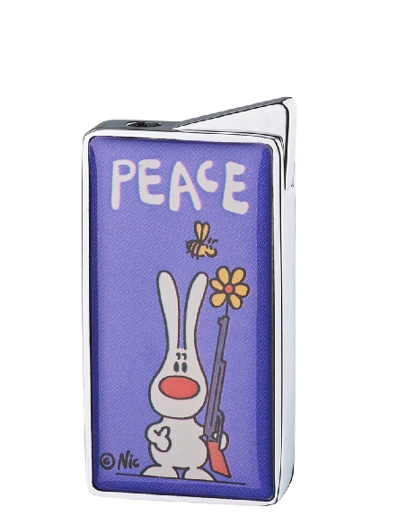 Briquet Électronique Card Peace Flower