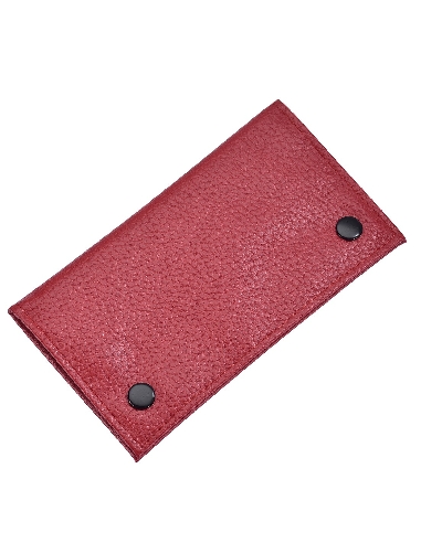 Blague à Tabac CH en Cuir Rouge