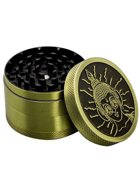 Grinder 4 Parties Amsterdam Gold Peace 60mm en Zinc