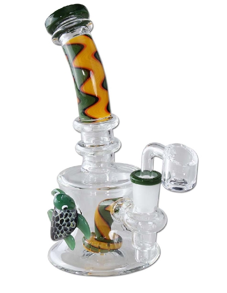 Bong Black Leaf Percolateur Tortue 18.5cm