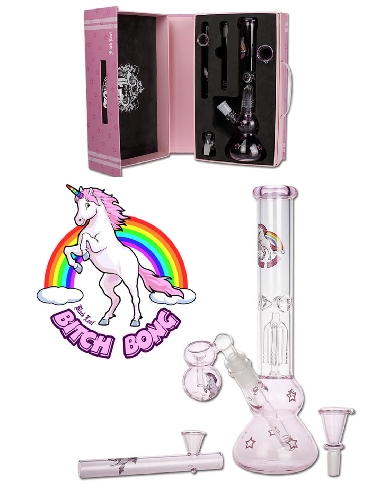 Bong Black Leaf Bitch Bong 20cm