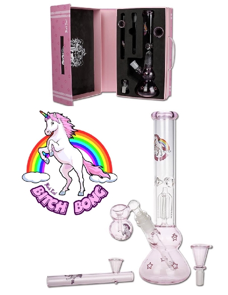 Bong Black Leaf Bitch Bong 20cm