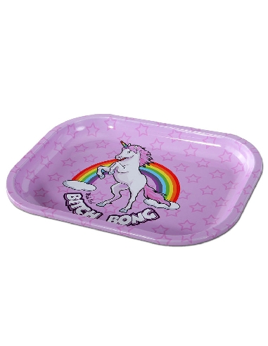 Plateau à Mix Black Leaf Bitch Bong 18x14cm