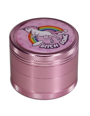 Grinder Black Leaf 4 Partie Bitch Bong Rose 50mm