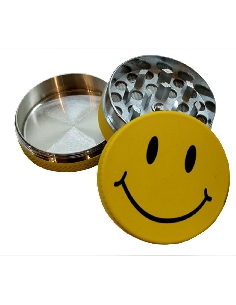 Grinder 3 Parties CH Yellow Face Happy 40mm