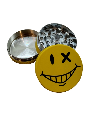 Grinder 3 Parties CH Yellow Face Clin d'Oeil 40mm