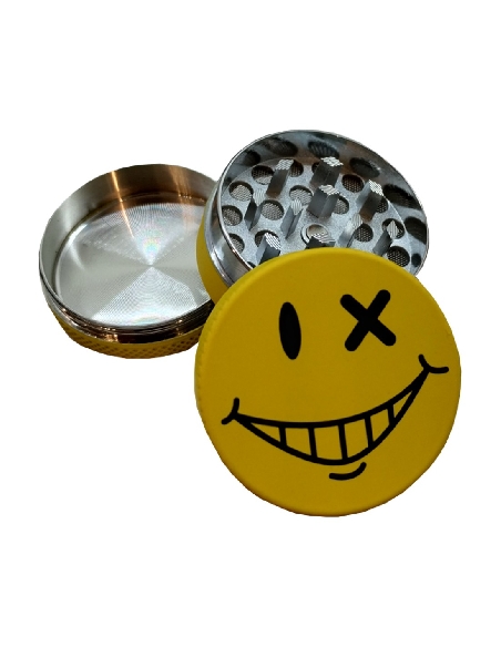 Grinder 3 Parties CH Yellow Face Clin d'Oeil 40mm
