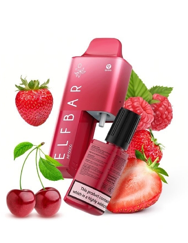 ElfBar AF5000 Strawberry Raspberry Cherry Ice Sel de Nicotine 20mg/ml