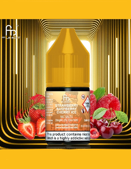 RandM Tornado Strawberry Raspberry Cherry Ice Eliquid NicSalt 20mg/ml 10ml