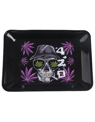 Plateau à Mix Wise Skies 420 Skull 14 x 18cm