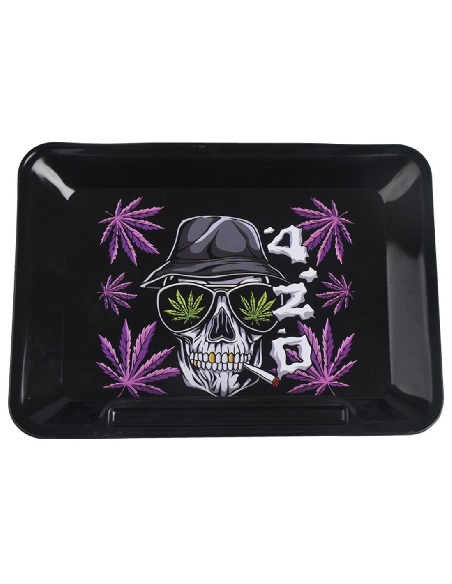 Plateau à Mix Wise Skies 420 Skull 14 x 18cm