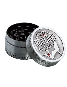 Grinder Amsterdam Red Light Silver 3 Part. 40mm en Zinc
