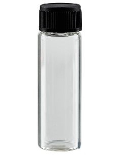Bouteille avec bouchon à vis transparent 10ml