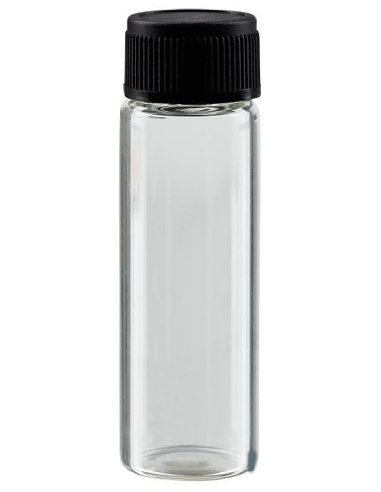 Bouteille avec bouchon à vis transparent 10ml