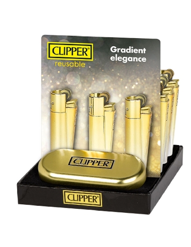 Clipper Metal Gold Gradient Elegance
