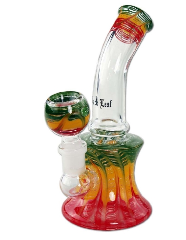 Mini Bong Black Leaf Rasta 16cm