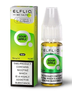 ElfBar Elfliq Sour Apple NicSalt 20mg/ml 10ml