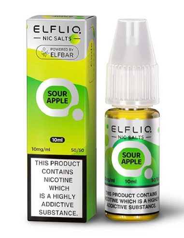 ElfBar Elfliq Sour Apple NicSalt 20mg/ml 10ml