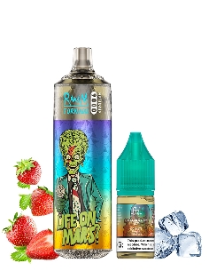 RandM Tornado 9000 Refillable Strawberry Ice + 10ml 20mg/ml Sel de Nicotine